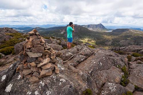 Summit cairn